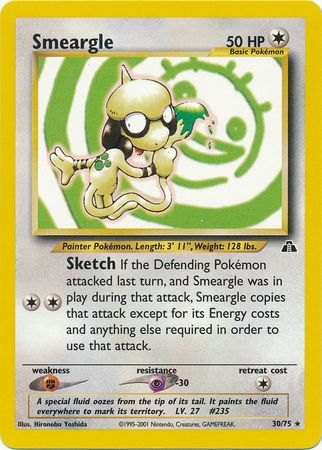 Smeargle 30/75-Kantocards
