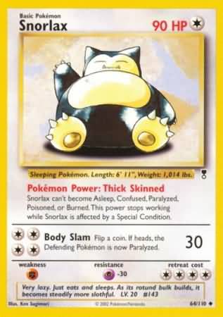 Snorlax 64/110-Kantocards