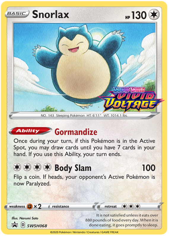Snorlax SWSH068-Kantocards