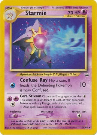 Starmie 25/64-Kantocards