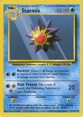 Starmie 64/102-Kantocards