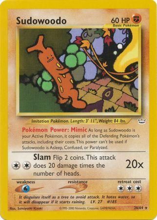 Sudowoodo 26/64-Kantocards