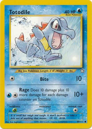 Totodile 80/111-Kantocards