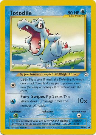 Totodile 81/111-Kantocards