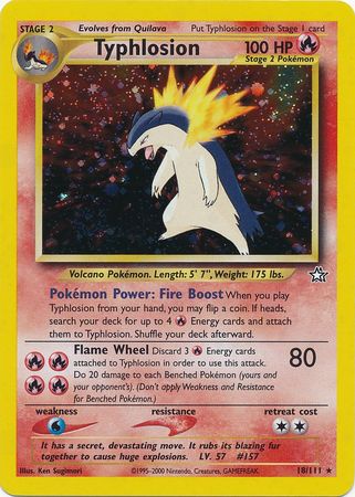 Typhlosion 18/111 - Holo-Kantocards
