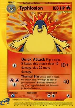 Typhlosion 64/165-Kantocards