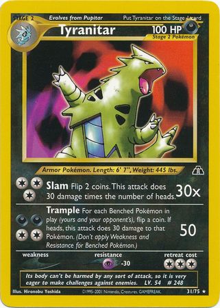 Tyranitar 31/75-Kantocards