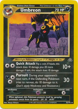 Umbreon 32/75-Kantocards