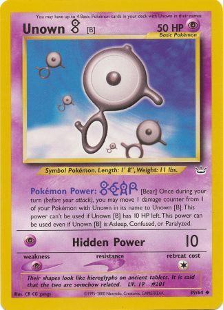 Unown (B) 39/64-Kantocards