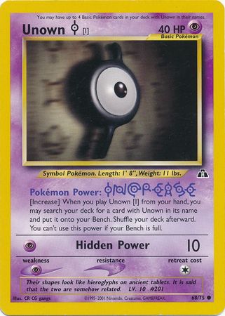 Unown (I) 68/75-Kantocards