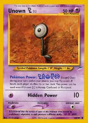 Unown (L) 86/105-Kantocards