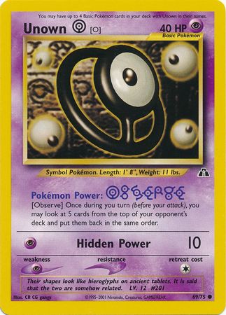 Unown (O) 69/75-Kantocards