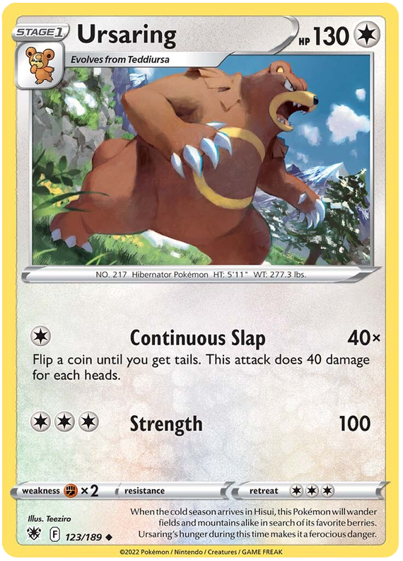 Ursaring 123/189-Kantocards