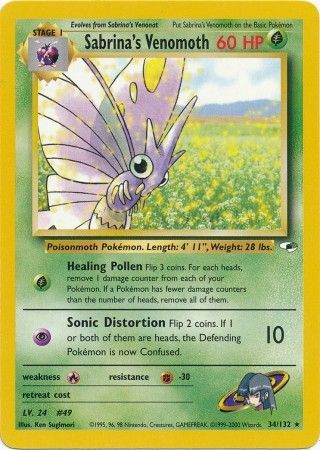 Sabrina's Venomoth 34/132-Kantocards