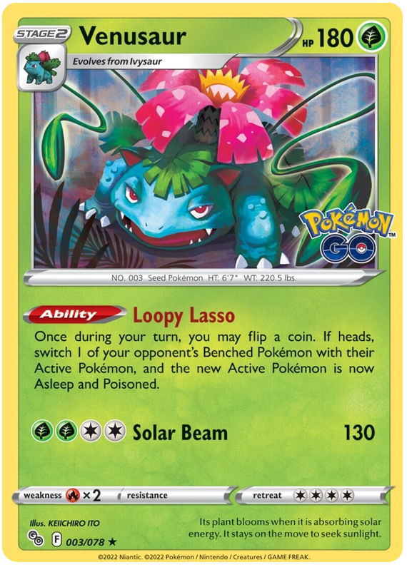 Venusaur 003/078 - Holo - Español-Kantocards