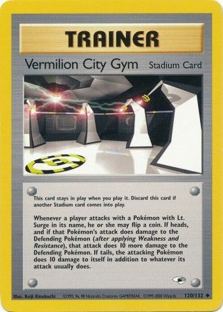 Vermilion City Gym 120/132-Kantocards