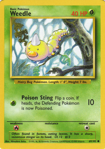 Weedle 69/102-Kantocards