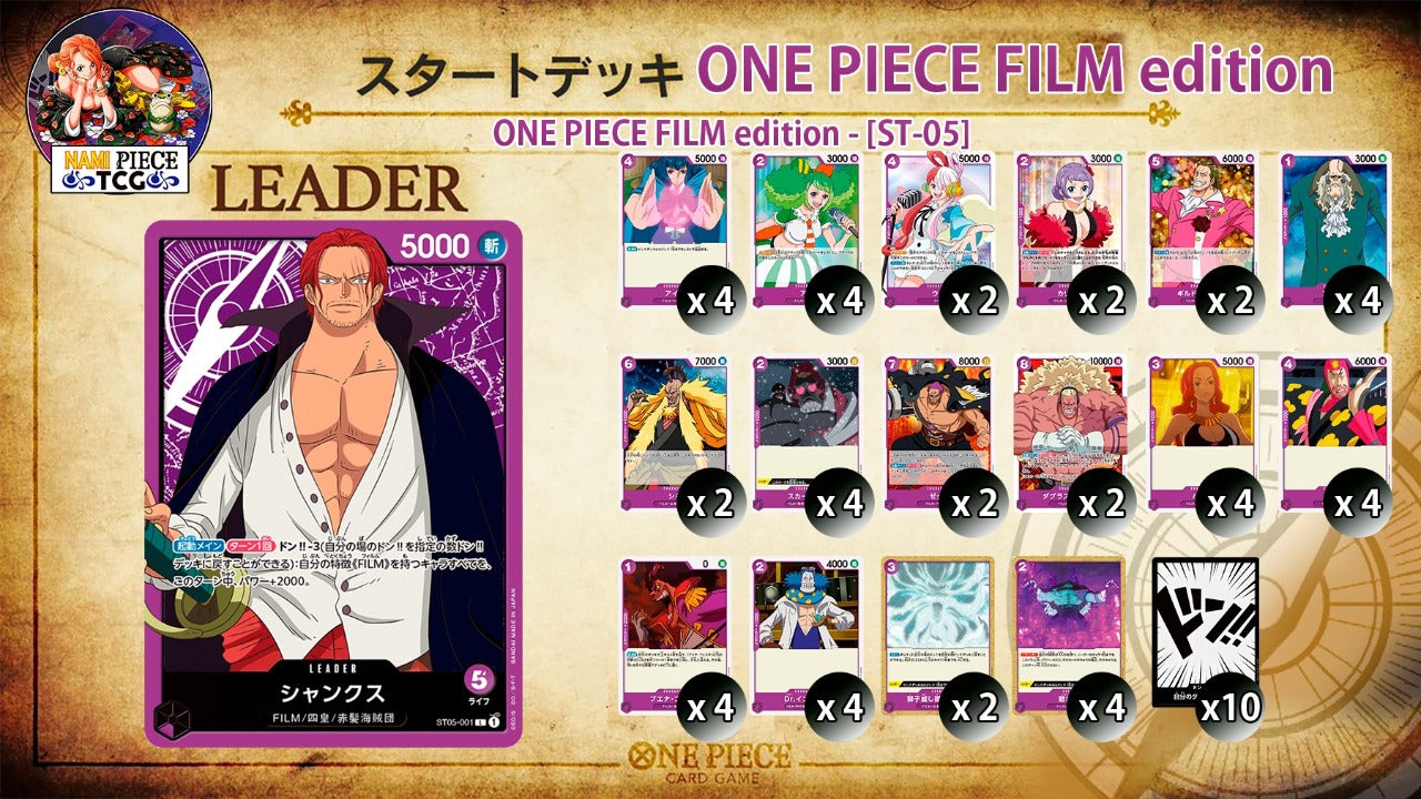One Piece CCG Starter Deck ST-05 Film Edition-Kantocards