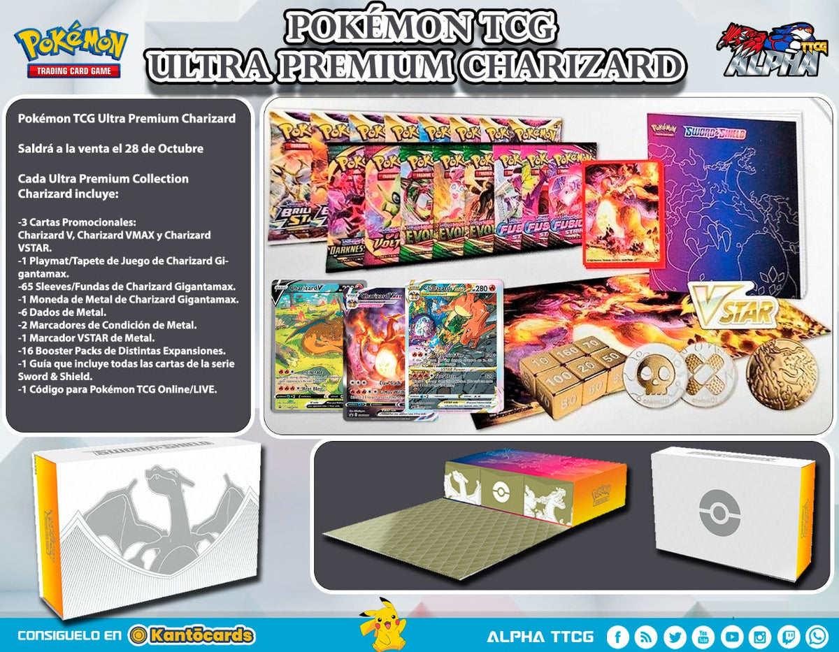 Ultra Premium Collection Charizard (Ingles)-Kantocards