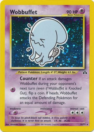 Wobbuffet 16/75 - Holo-Kantocards