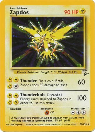 Zapdos 20/130 - Holo-Kantocards