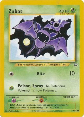 Zubat 59/64-Kantocards