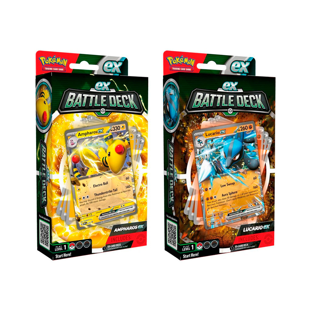 Ex Battle Decks Ampharos ex/Lucario ex - Ingles-Kantocards