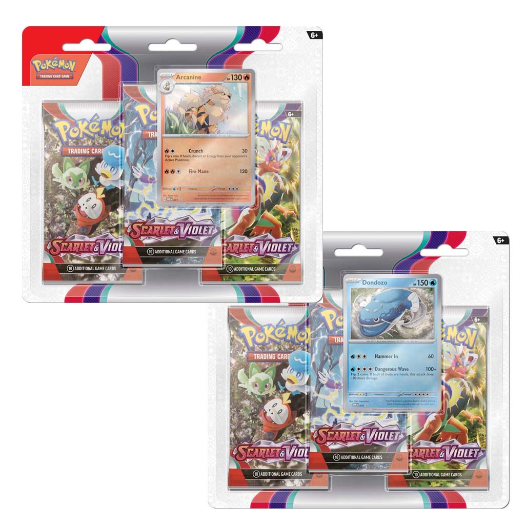 Three Scarlet and Violet Blister (Par) - Español-Kantocards