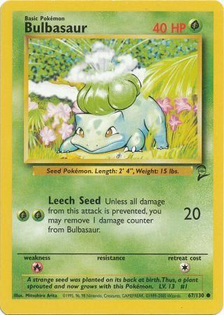 Bulbasaur 67/130-Kantocards