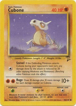 Cubone 70/130-Kantocards