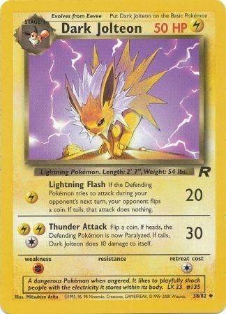 Dark Jolteon 38/82-Kantocards