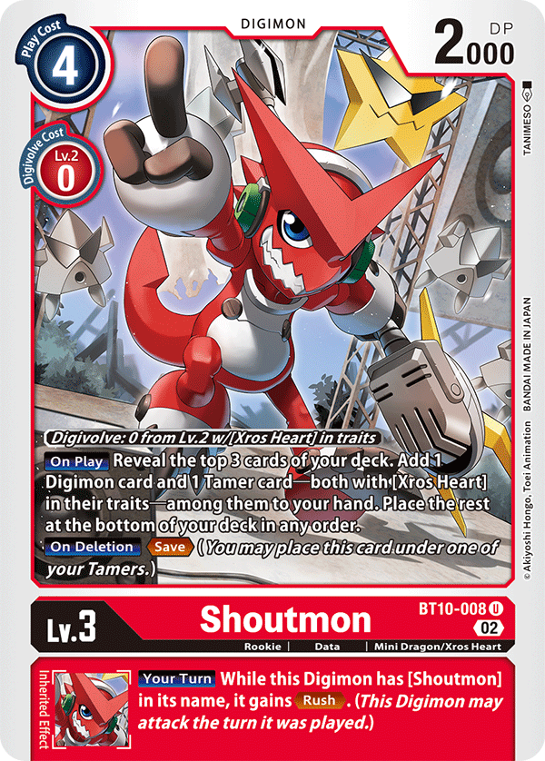 Shoutmon BT10-008-Kantocards