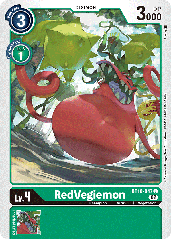 RedVegiemon BT10-047-Kantocards