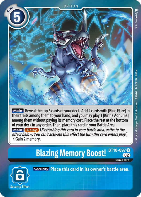 Blazing Memory Boost! BT10-097-Kantocards