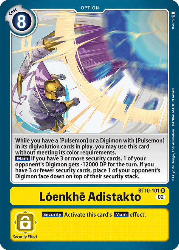 Lóenkhe Adistakto BT10-101-Kantocards