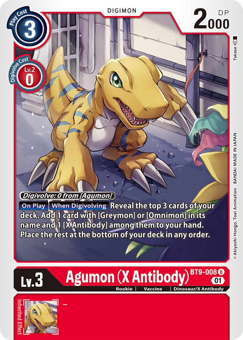 Agumon (X Antibody) BT9-008-Kantocards