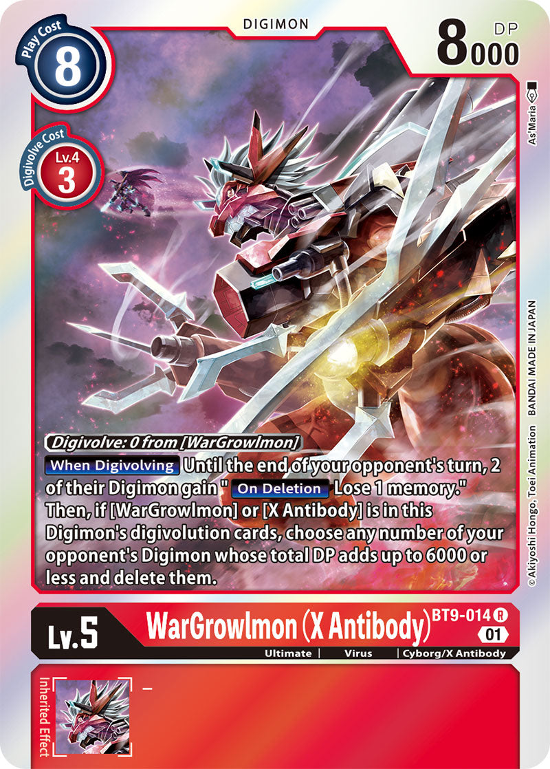 WarGrowlmon (X Antibody) BT9-014-Kantocards