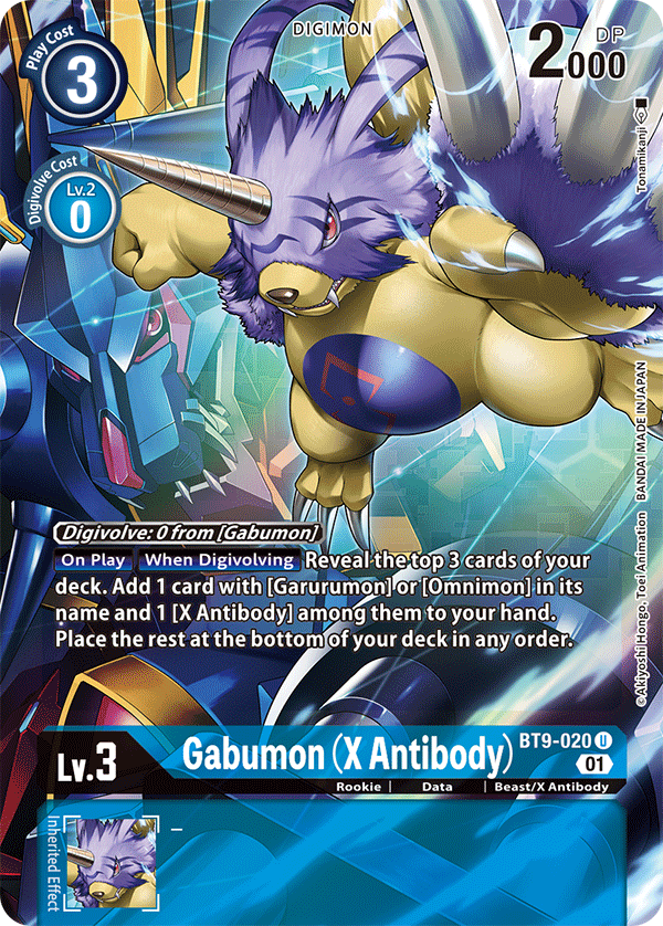 Gabumon (X Antibody) Arte Alterno BT9-020-Kantocards