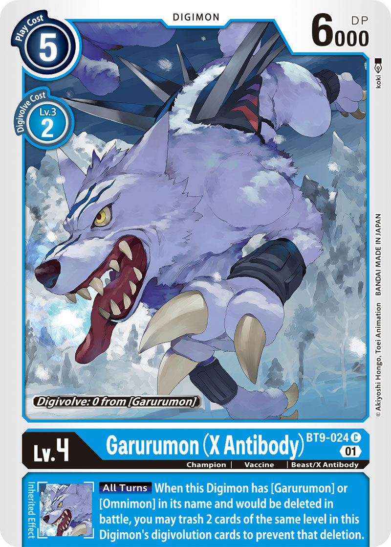 Garurumon (X Antibody) BT9-024-Kantocards