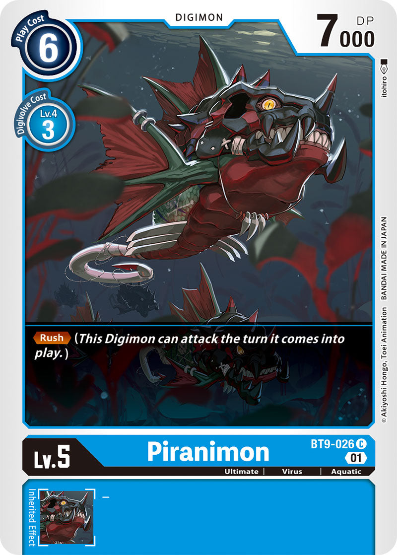 Piranimon BT9-026-Kantocards