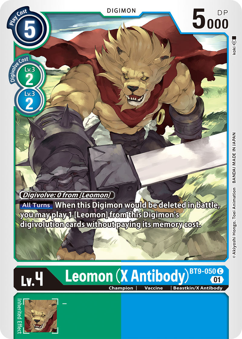 Leomon (X Antibody) BT9-050-Kantocards