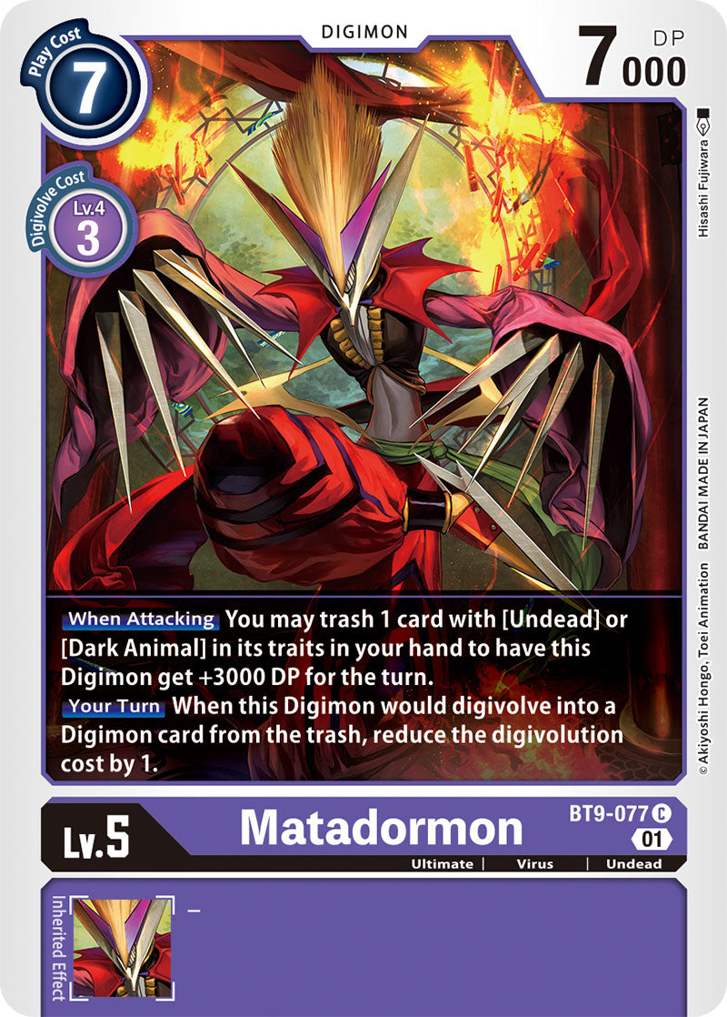 Matadormon BT9-077-Kantocards