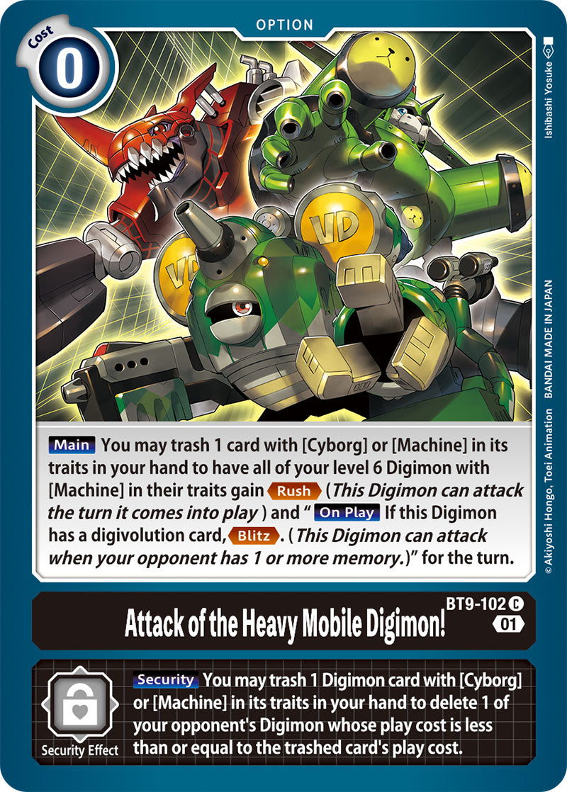 Attack of the Heavy Mobile Digimon BT9-102-Kantocards