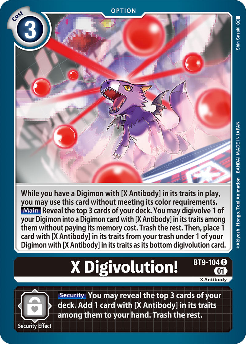 X Digivolution BT9-104-Kantocards