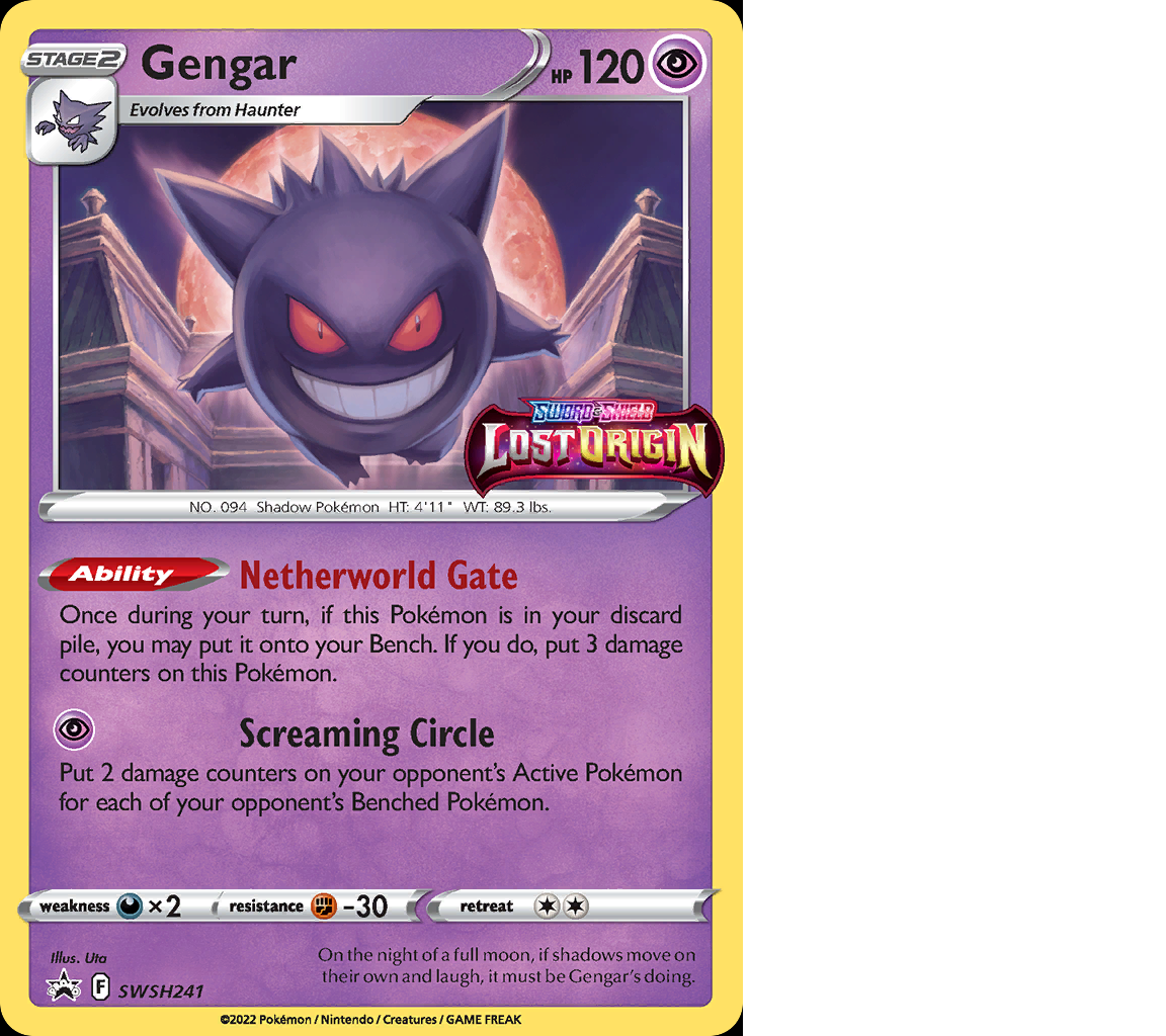 Gengar Lost Origin SWSH241-Kantocards