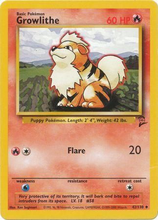 Growlithe 42/130-Kantocards