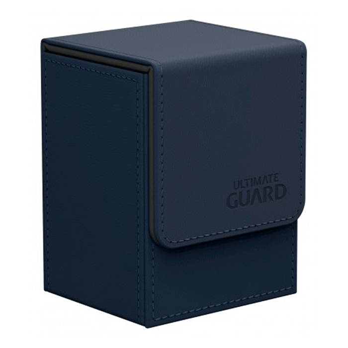 Flip Deck Case 80+ Leatherette Dark Blue-Kantocards