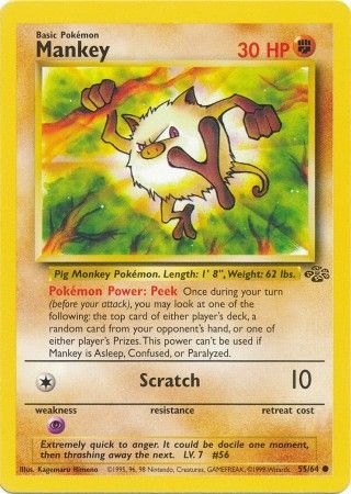 Mankey 55/64-Kantocards