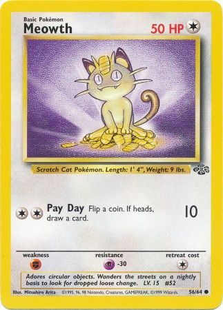 Meowth 56/64-Kantocards