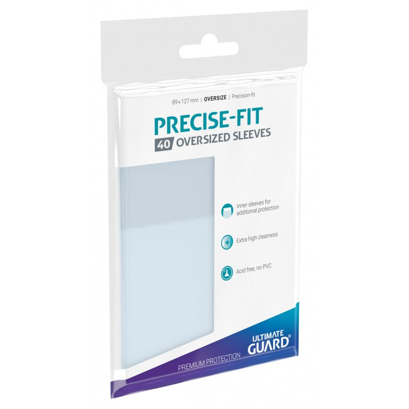 Micas Precise-Fit Sleeves Oversize Clear (40)-Kantocards